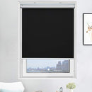 Acholo Blackout Roller Shades Cordless Blinds 28 x 72 Inch - Black - Brand New