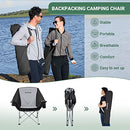KING CAMP OVERSIZED CAMPING CHAIR PADDED FOLDING COUCH FOR ADULTS - BLACK/GRAY - Like New