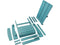 QOMOTOP FOLDABLE ADIRONDACK CHAIR - BLUE - Like New