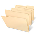 OFFICE DEPOT FILE FOLDERS 1/3 TAB CUT LEGAL SIZE 30% RECYCLED MATERIAL - MANILA - Like New