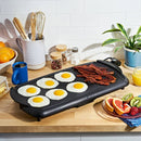 KITCHENSMITH 22.83" ELECTRIC GRIDDLE CERAMIC COOKING SURFACE - BLACK - Like New