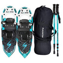 FLASHTEK 30" Lightweight Snowshoes Poles for Hiking Mountaineering - Lake Blue - Like New