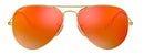 RAY-BAN CLASSIC AVIATOR SUNGLASSES GOLD FRAME RED POLARIZED - Scratch & Dent