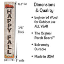 My Word! Outdoor Welcome Sign Happy Fall with Truck and Pumpkins Board - Brand New