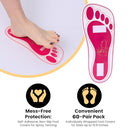 HEESTAR 60 PAIRS(120 FEETS) DISPOSABLE PINK TANNING FEET PADS S2-0EBG-712C-PINK - Brand New