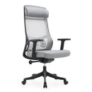 LEISUREMOD ERGONOMIC OFFICE CHAIR HIGH BACK MESH CHAIR - LIGHT GRAY - Like New
