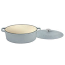 CUISINART OVAL CAST IRON CASSEROLE MATTE GREY 7 QT - MATTE GREY Like New