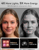 SOBETUAR 4D LED FACE MASK LIGHT THERAPY, 4 MODES PORTABLE LIGHT RED - BLACK - Like New