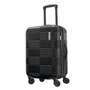 AMERICAN TOURISTER NXT CHECKERED HARDSIDE CARRY ON SPINNER SUITCASE - BLACK - Like New