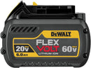 DEWALT FLEXVOLT 20V/60V MAX* Battery, 6.0-Ah (DCB606) - YELLOW AND BLACK Like New