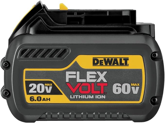 DEWALT FLEXVOLT 20V/60V MAX* Battery, 6.0-Ah (DCB606) - YELLOW AND BLACK Like New