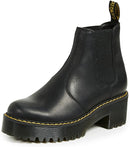 Dr. Martens Women's Rometty Leather Chelsea Boots Burnished Wyoming Black 8 Like New