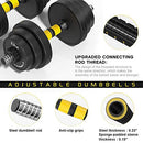 IAMACE 44 lb Adjustable Dumbbells Set with Steel Dumbbell Rod B08NW3KQT9 - Black - Like New