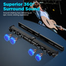 MEKOKA KY8000 SOUND BAR, 2 IN 1 SEPARABLE & 60W SOUNDBAR FOR SMART TV - BLACK - Like New