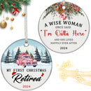 Christmas Retirement Gifts for Women 2024 Double Side Xmas Tree, Gift Box - Like New