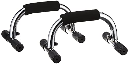 CAP BARBELL PAIR OF PUSH UP BARS - CHROME HHP-001 - Like New