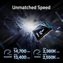 SK HYNIX PLATINUM P51 1TB PCIE GEN5 NVME M.2 SSD UP TO 14,700 MB/S READ - BLACK - Brand New