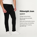 AMAZON ESSENTIALS MEN'S LOW STRETCH SLIM-FIT JEAN -SIZE MEN 30WX28L -BLACK - Brand New