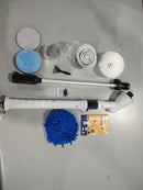 HATTYROOM ELECTRIC SPIN SCRUBBER EXTENSION ARM SIX SCRUBBING HEADS - WHITE/BLACK - Like New
