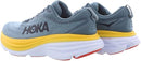 1123202 HOKA ONE ONE Bondi 8 Mens Shoes Obsidian/Yellow/White Size 10 Like New