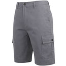 ROAMING SOUL MEN'S COTTON FLEX STRETCH CARGO SHORTS SIZE 34 - GRAY - Brand New