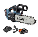 SENIX X2 20V MAX 10" TOP HANDLE CHAINSAW BRUSHLESS 2.5 AH BATTERY CHARGER - BLUE - Like New