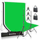 MOUNTDOG Photo Backdrop Stand Kit 10x6.5ft Background Support System - Black - Like New