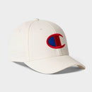 CHAMPION ADULT CLASSIC TWILL BASEBALL HAT - CREAM - Brand New