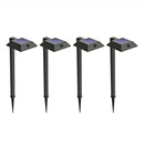 HOME ZONE SECURITY MESH LINKABLE SERIES 4-PACK SOLAR LED Security Pathway Light - Like New