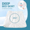 APRLEAF MATTRESS TOPPER CALKING SIZE BED 4 INCH DUAL LAYER - WHITE - Like New