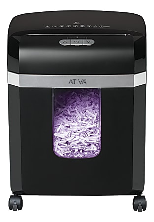ATIVA 10 SHEET CROSS CUT SHREDDER - BLACK - Like New