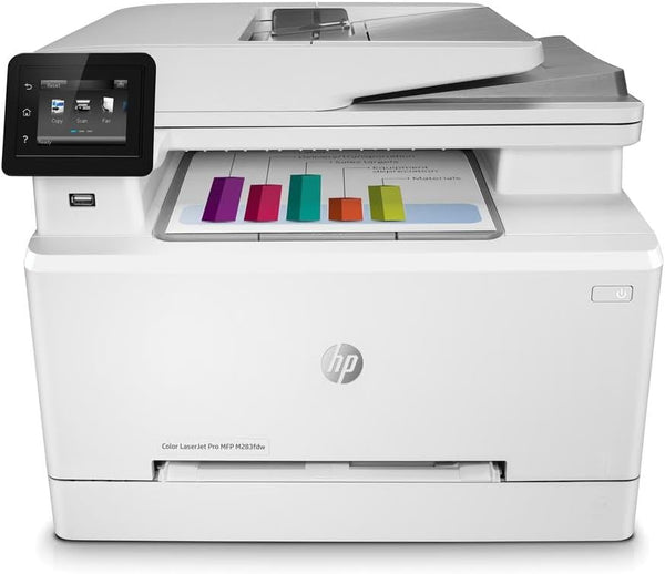 HP Color LaserJet Pro M283fdw Wireless All-in-One Laser Printer - WHITE - Like New