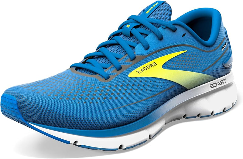 BROOKS MEN’S TRACE 2 NEUTRAL RUNNING SHOE BLUE/NIGHTLIFE/WHITE SIZE 8 - Like New