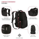 SWISSGEAR ENDURE SCANSMART 17" LAPTOP BACKPACK WGARMAN21 - BLACK NOIR - Like New