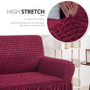 NICEEC LOVESEAT SLIPCOVER 1 PIECE EASY FITTED SOFA COUCH COVER - BURNGUNDYRED - Like New