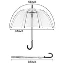 WASING 10 Pack 46 Inch Clear Bubble Umbrellas Wedding Style B07ZT614X2 - Clear - Brand New