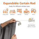 Amazon Basics Room Darkening Curtain Rod for Bedroom 48" to 88", Nickel - Brand New