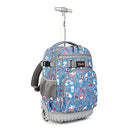 TILAMI ROLLING BACKPACK 18 INCH WHEELED LAPTOP COLLEGE STUDENT - BLUE JEANS - Like New