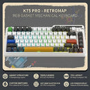 KZZI K75 PRO RGB 75% GASKET MECHANICAL SWITCHES - ARCADE GAMES - Like New