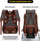 TZOWLA CANVAS LAPTOP BACKPACK BAG FITS UP TO 15.6" - DARK GREY - Brand New