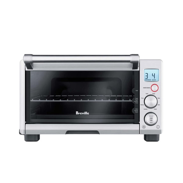 BREVILLE THE COMPACT SMART OVEN COUNTERTOP TOASTER OVEN BOV650XL - STEEL - Like New