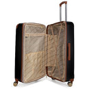 19V69 ITALIA VINTAGE 3 PIECE EXPANDABLE HARD SPINNER LUGGAGE SET VTLUGFD - BLACK - Like New