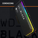 Western Digital WD_BLACK 1TB AN1500 NVMe Internal Gaming SSD WDS100T1X0L - Black - Like New
