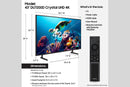SAMSUNG 43" CLASS CRYSTAL UHD DU7200D - BLACK - Like New