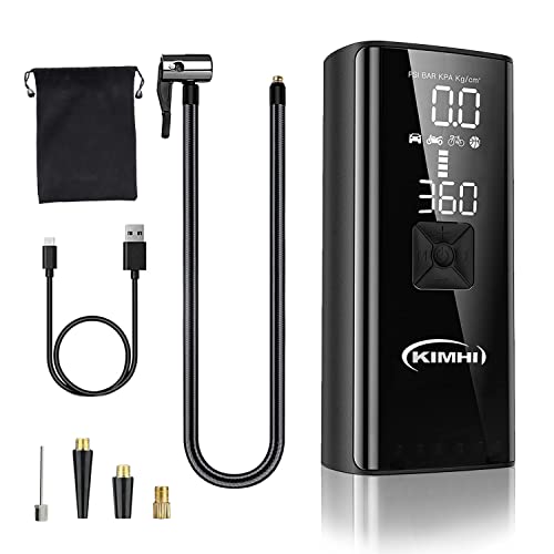 KIMHI Tire Inflator Portable Air Compressor 150PSI Digital Pressure 10000mAh - Like New