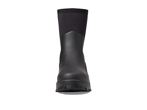 HUNTER WOMENS CITY EXPLORER SHORT NEOPRENE BOOTS - SIZE WOMEN 9 BLACK/WHITE - Like New