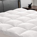 Abakan Twin XL Mattress Topper Extra Thick Pillow Cotton Cooling - White - Brand New
