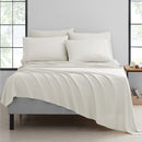 BIBB HOME BAMBOO 6-PIECE LUXURY SHEET SET - FULL - IVORY - Like New