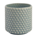 Bloomingville Sky Blue Cream Stoneware Pot Crackle Finish - Bleu/Bleach - Brand New