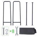 LUGO WATERPROOF AND OUTDOOR FIREWOOD RACK WITH COVER 4FT - BLACK - Like New